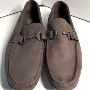 Tayno Men's Dark Grey Suede Bit‎ Loafers in Size